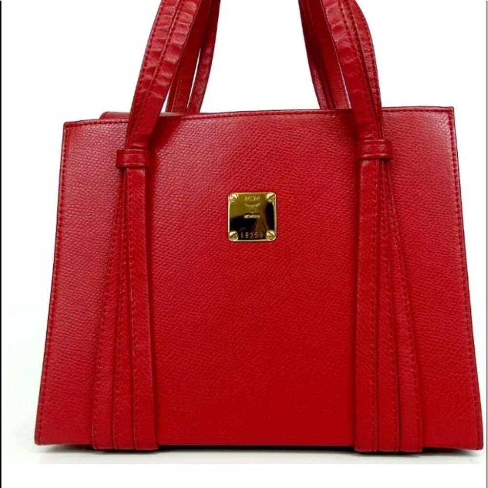 MCM Leather Handbag Satchel